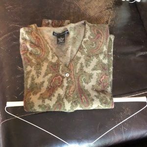 Olive cardigan sweater